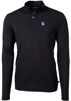 Cutter and Buck Fresno State Bulldogs Mens Virtue Eco Pique Long Sleeve Qtr Zip Pullover