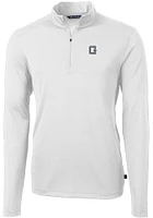 Cutter and Buck Georgetown Hoyas Mens Vault Virtue Eco Pique Long Sleeve Qtr Zip Pullover