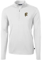 Cutter and Buck Grambling State Tigers Mens Virtue Eco Pique Long Sleeve Qtr Zip Pullover