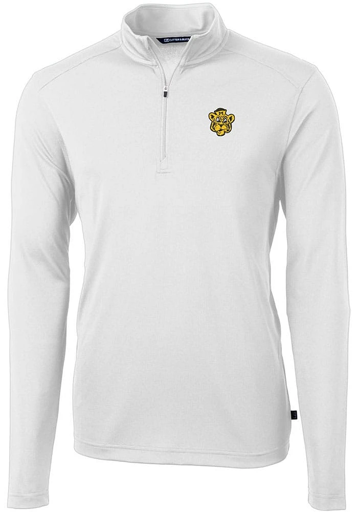 Cutter and Buck Missouri Tigers Mens Vault Virtue Eco Pique Long Sleeve Qtr Zip Pullover