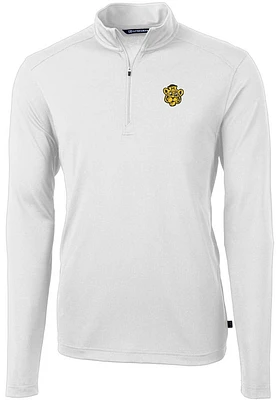 Cutter and Buck Missouri Tigers Mens Vault Virtue Eco Pique Long Sleeve Qtr Zip Pullover