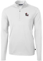Cutter and Buck NC State Wolfpack Mens Vault Virtue Eco Pique Long Sleeve Qtr Zip Pullover