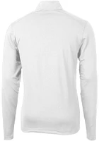 Cutter and Buck Wichita State Shockers Mens Vault Virtue Eco Pique Long Sleeve Qtr Zip Pul