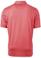 Cutter and Buck Louisville Cardinals Mens Red Pike Banner Print Short Sleeve Polo