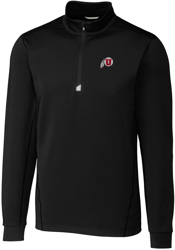 Cutter and Buck Utah Utes Mens Traverse Stretch Big Tall Qtr Zip