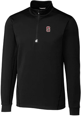Cutter and Buck Stanford Cardinal Mens Traverse Stretch Big Tall Qtr Zip