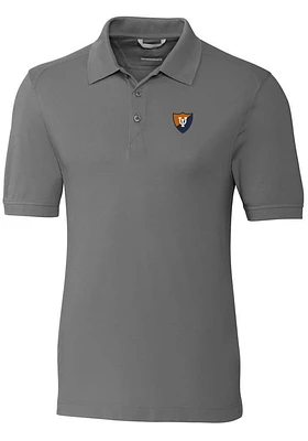 Mens Illinois Fighting Illini Cutter and Buck Advantage Short Sleeve Polo Shirt