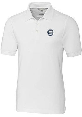 Mens Penn State Nittany Lions White Cutter and Buck Advantage Design Short Sleeve Polo Shirt