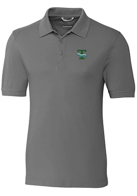 Cutter and Buck Tulane Green Wave Mens Advantage Short Sleeve Polo