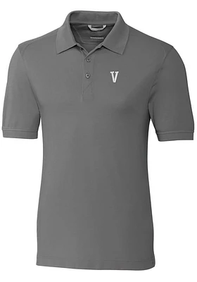 Cutter and Buck Villanova Wildcats Mens Grey Vault Advantage Short Sleeve Polo