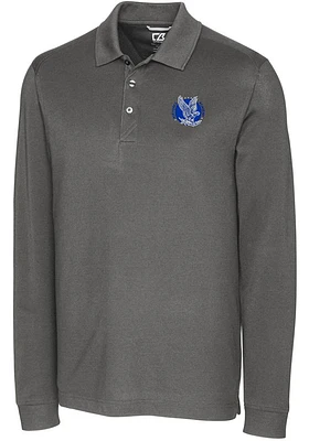 Cutter and Buck Air Force Falcons Mens Advantage Pique Long Sleeve Polo Shirt