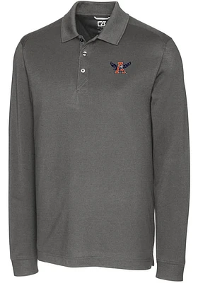 Cutter and Buck Auburn Tigers Mens Vault Advantage Long Sleeve Polo Shirt