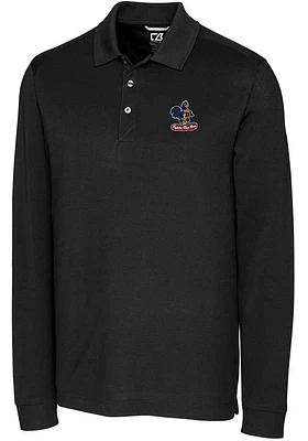 Cutter and Buck Delaware Fightin' Blue Hens Mens Advantage Pique Long Sleeve Polo Shirt