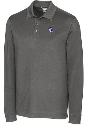 Cutter and Buck Fresno State Bulldogs Mens Vault Advantage Long Sleeve Polo Shirt