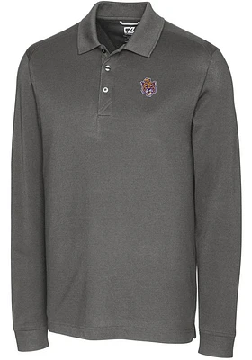 Cutter and Buck LSU Tigers Mens Vault Advantage Long Sleeve Polo Shirt