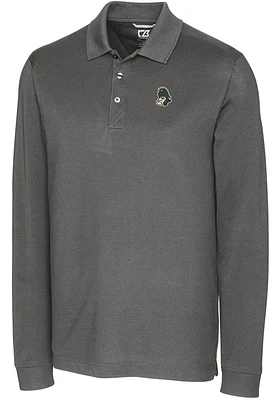 Cutter and Buck Michigan State Spartans Mens Vault Advantage Long Sleeve Polo Shirt