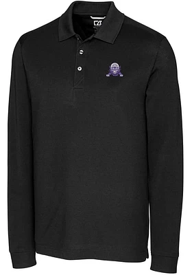 Cutter and Buck Northwestern Wildcats Mens Vault Advantage Long Sleeve Polo Shirt