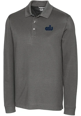 Cutter and Buck Old Dominion Monarchs Mens Advantage Pique Long Sleeve Polo Shirt