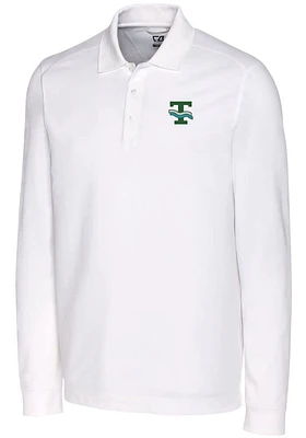 Cutter and Buck Tulane Green Wave Mens Vault Advantage Long Sleeve Polo Shirt
