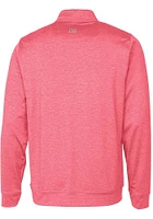 Cutter and Buck Alabama Crimson Tide Mens Stealth Heathered Long Sleeve Qtr Zip Pullover