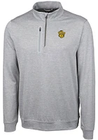 Cutter and Buck Missouri Tigers Mens Grey Stealth Heathered Long Sleeve Qtr Zip Pullover