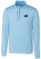 Cutter and Buck Old Dominion Monarchs Mens Stealth Heathered Long Sleeve Qtr Zip Pullover