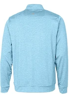 Cutter and Buck Old Dominion Monarchs Mens Stealth Heathered Long Sleeve Qtr Zip Pullover