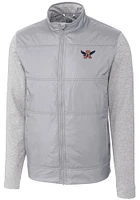 Cutter and Buck Auburn Tigers Mens Grey Vault Stealth Medium Weight Jacket