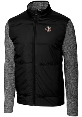 Cutter and Buck Florida State Seminoles Mens Vault Stealth Medium Weight Jacket