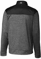 Cutter and Buck Fresno State Bulldogs Mens Black Stealth Hybrid Quilted Medium Weight Jacket