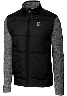 Cutter and Buck Michigan State Spartans Mens Stealth Hybrid Quilted Medium Weight Jacket