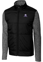 Mens Northwestern Wildcats Cutter and Buck Vault Stealth Medium Weight Jacket