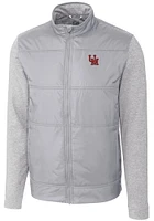Cutter and Buck Ole Miss Rebels Mens Grey Vault Stealth Medium Weight Jacket