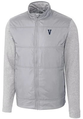 Cutter and Buck Villanova Wildcats Mens Grey Vault Stealth Medium Weight Jacket