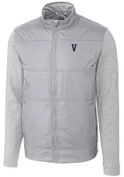 Cutter and Buck Villanova Wildcats Mens Grey Vault Stealth Medium Weight Jacket