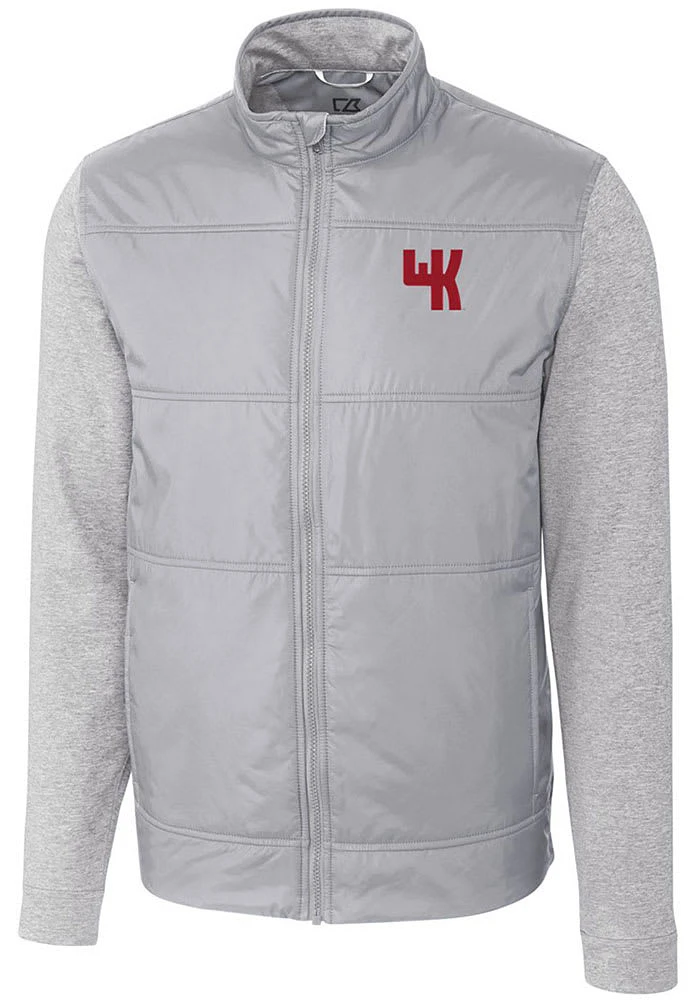 Cutter and Buck Western Kentucky Hilltoppers Mens Grey Stealth Hybrid Quilted Medium Weight Jacket