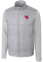 Cutter and Buck Western Kentucky Hilltoppers Mens Grey Stealth Hybrid Quilted Medium Weight Jacket