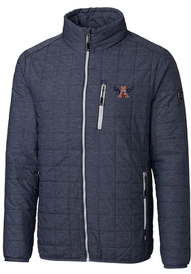 Cutter and Buck Auburn Tigers Mens Grey Rainier PrimaLoft Puffer Filled Jacket