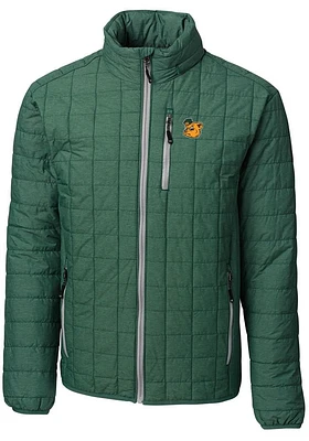 Cutter and Buck Baylor Bears Mens Green Rainier PrimaLoft Puffer Filled Jacket