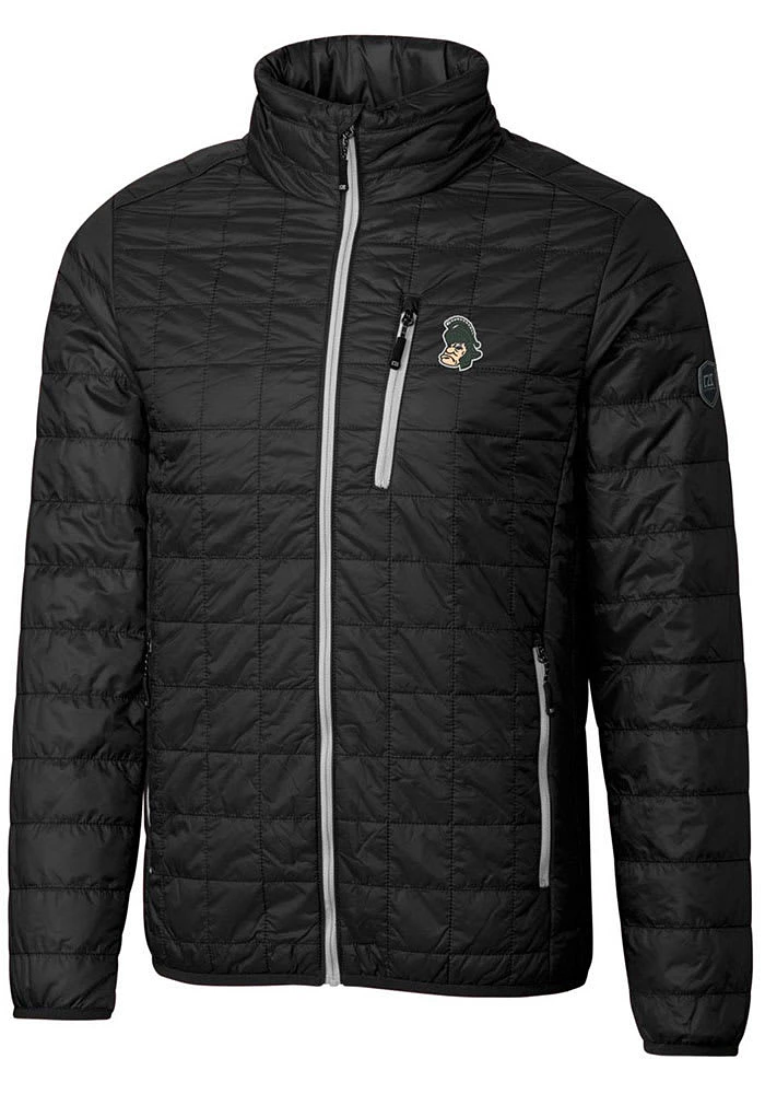 Cutter and Buck Michigan State Spartans Mens Black Vault Rainier PrimaLoft Filled Jacket