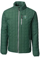 Cutter and Buck Tulane Green Wave Mens Rainier PrimaLoft Puffer Filled Jacket