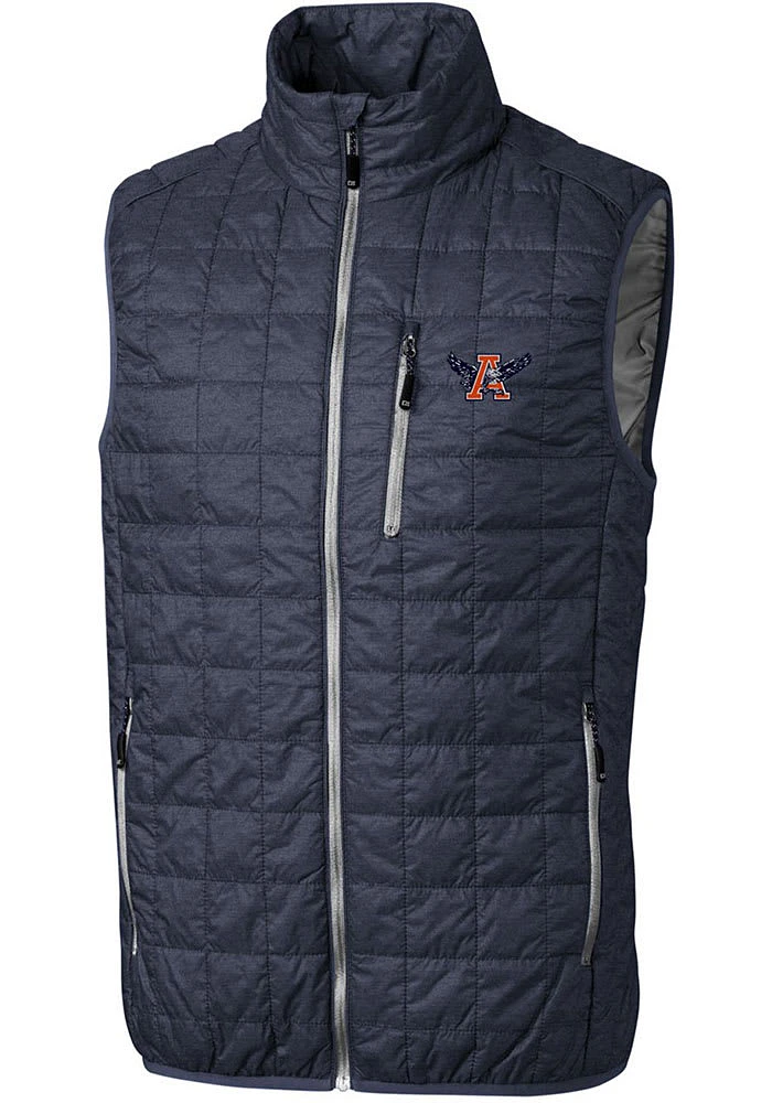 Cutter and Buck Auburn Tigers Mens Grey Vault Rainier PrimaLoft Sleeveless Jacket