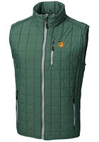 Cutter and Buck Baylor Bears Mens Green Rainier PrimaLoft Puffer Sleeveless Jacket