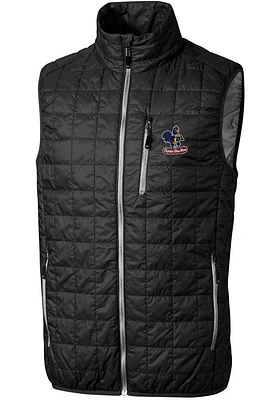 Cutter and Buck Delaware Fightin' Blue Hens Mens Black Rainier PrimaLoft Sleeveless Jacket