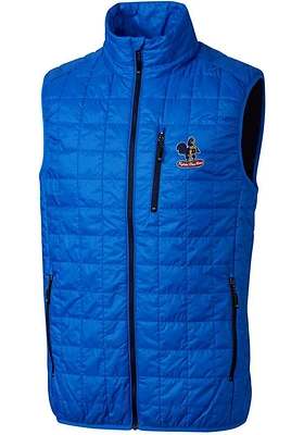 Cutter and Buck Delaware Fightin' Blue Hens Mens Rainier PrimaLoft Puffer Sleeveless Jacket