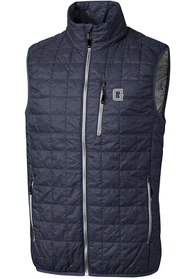 Cutter and Buck Georgetown Hoyas Mens Grey Vault Rainier PrimaLoft Sleeveless Jacket