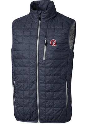 Cutter and Buck Gonzaga Bulldogs Mens Grey Vault Rainier PrimaLoft Sleeveless Jacket