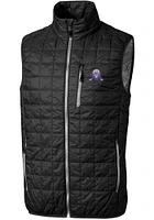 Mens Northwestern Wildcats Black Cutter and Buck Vault Rainier PrimaLoft Vest