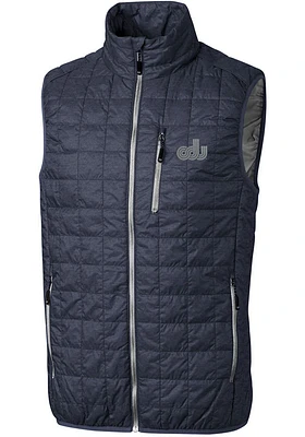Cutter and Buck Old Dominion Monarchs Mens Grey Rainier PrimaLoft Puffer Sleeveless Jacket