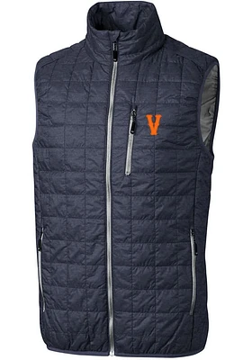 Cutter and Buck Virginia Cavaliers Mens Grey Vault Rainier PrimaLoft Sleeveless Jacket